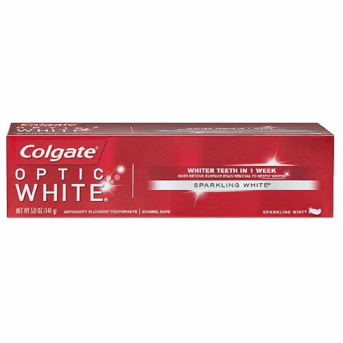 Colgate Optic White Sparkling White Mint Toothpaste, 5 oz - Kroger