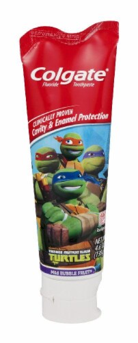 Colgate Kids Teenage Mutant Ninja Turtles Bubble Fruit Toothpaste Perspective: front