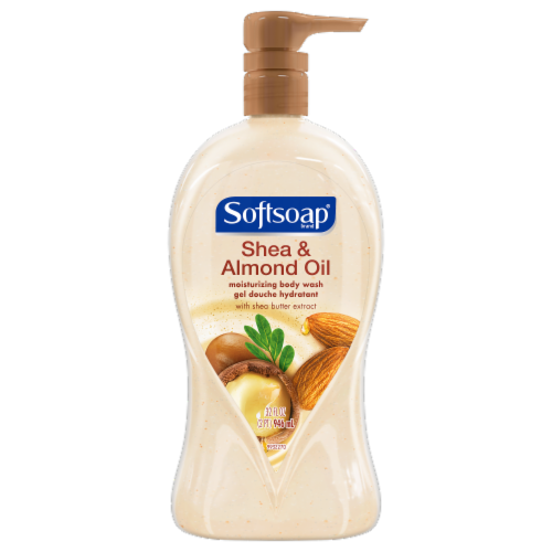 Softsoap Shea Butter and Almond Oil Body Wash Perspective: front