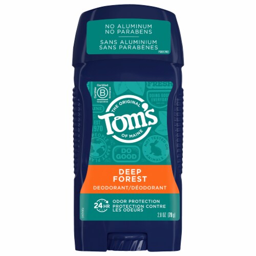 Tom's of Maine Long-Lasting Aluminum-Free Natural Deodorant for Men Deep Forest Perspective: front