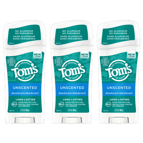Tom's of Maine Long-Lasting Aluminum-Free Natural Deodorant for Women Unscented Perspective: front