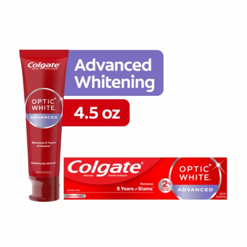 Colgate Optic White Advanced Teeth Whitening Toothpaste Sparkling White