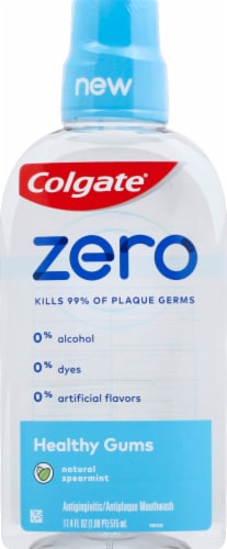 Colgate Zero Healthy Gums Natural Spearmint Mouthwash Perspective: front