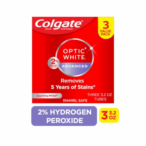 Ralphs - Colgate Optic White Advanced Sparkling White Toothpaste, 3 ct /  3.2 oz