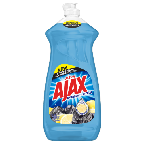 Ajax® Charcoal & Citrus Ultra Liquid Dish Soap Perspective: front