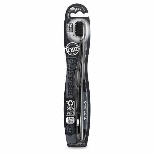 Tom's of Maine Gentle Charcoal Toothbrush Perspective: front