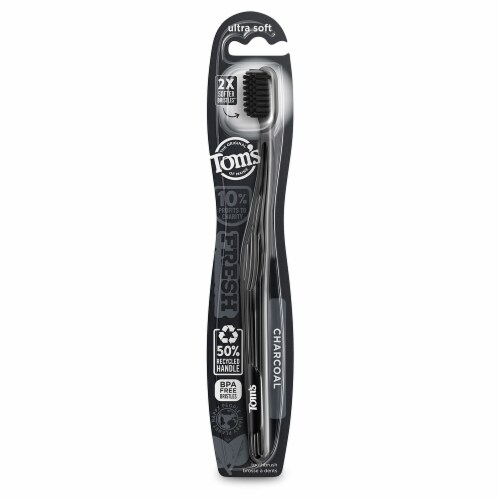 Tom's of Maine Gentle Charcoal Toothbrush Perspective: front