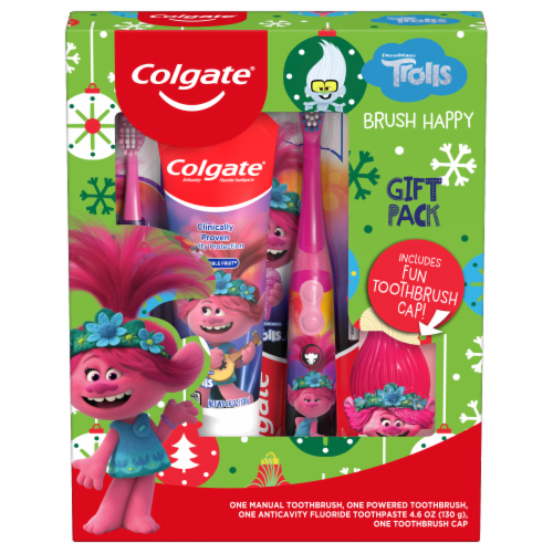 Oral Care Kids Trolls Hygiene Set Perspective: front