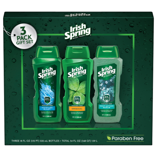 Irish Spring Body Wash Holiday Gift Set Perspective: front