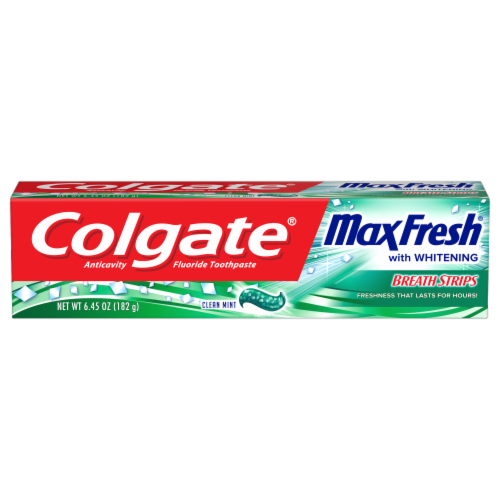 Colgate Max Fresh Clean Mint Anticavity Fluoride Toothpaste Perspective: front