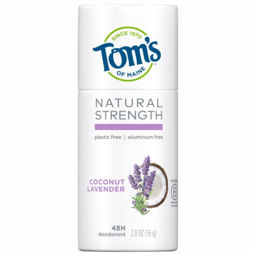 Tom's of Maine Natural Strength  Plastic-Free Aluminum-Free Deodorant for Women Coconut Lavender Perspective: front