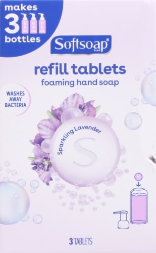Softsoap Sparkling Lavender Foaming Hand Soap Tablet Refills Perspective: front