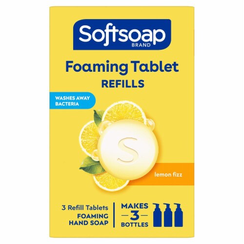 Softsoap Foaming Tablets Lemon Fizz Hand Wash Perspective: front