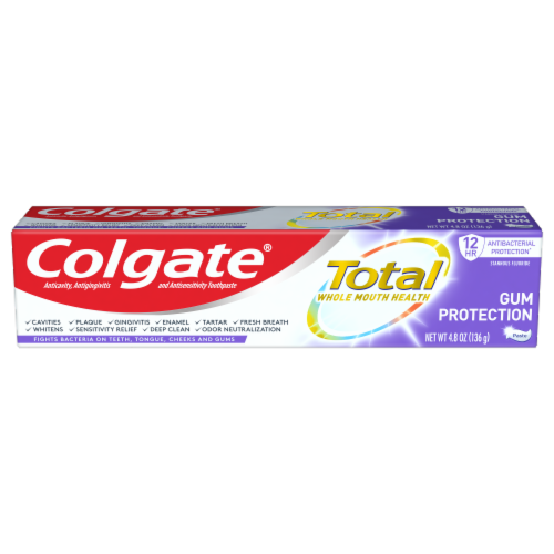 Colgate® Total Whole Mouth Health Gum Protection Toothpaste Perspective: front
