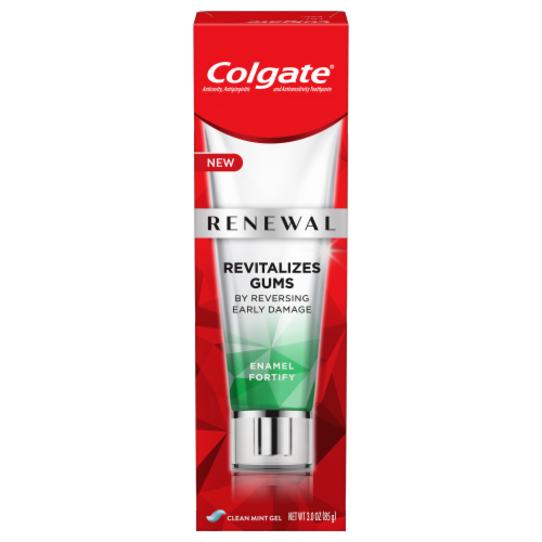 Colgate Renewal Enamel Fortify Whitening Toothpaste Perspective: front