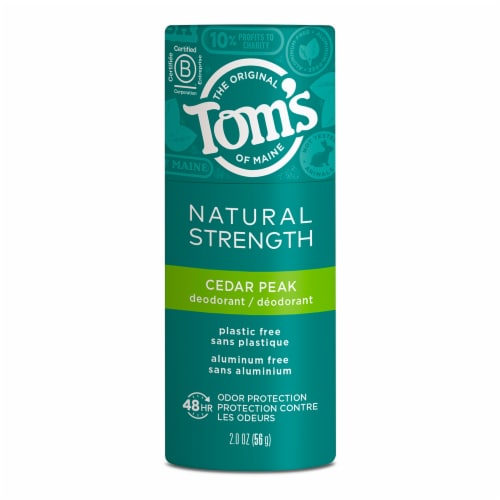 Tom s of maine natural strength plastic free aluminum free deodorant