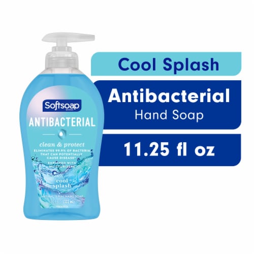 Softsoap Clean & Protect Antibacterial Liquid Hand Soap Cool Splash Hand Soap Perspective: front