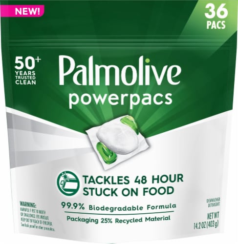 Palmolive Power Pacs Dishwasher Detergent Perspective: front