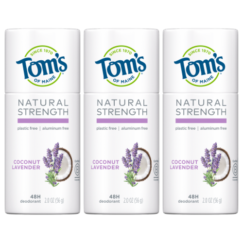 Tom #39 s of Maine Natural Strength Plastic Free Aluminum Free Deodorant