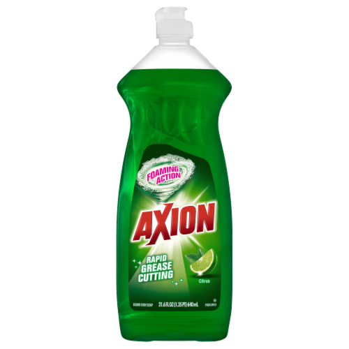 Axion Foaming Action Citrus Liquid Dish Soap Perspective: front