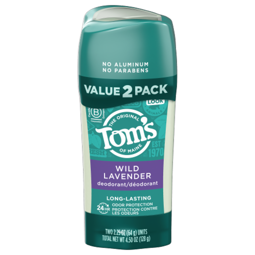 Tom's of Maine Long-Lasting Aluminum-Free Natural Deodorant for Women Wild Lavender Perspective: front