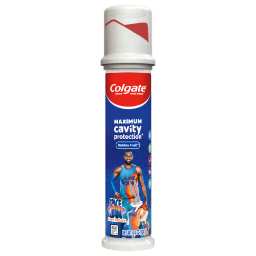 Colgate® Kids Space Jam Bubble Fruit Toothpaste Perspective: front