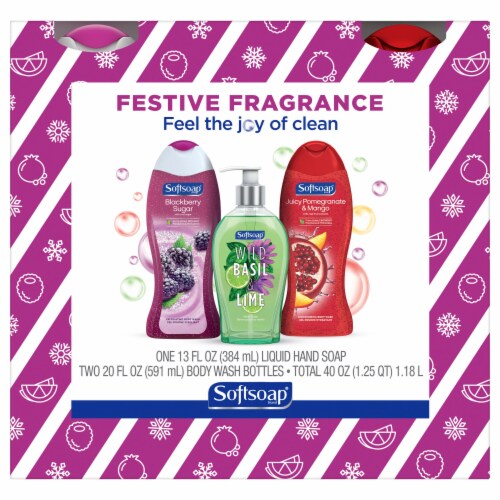 Softsoap® Body Wash & Hand Soap Gift Set Perspective: front