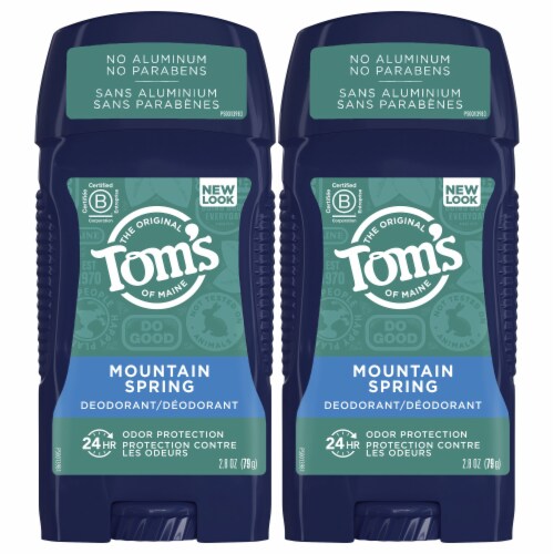 podning nok øst Tom's of Maine Long-Lasting Aluminum-Free Natural Deodorant for Men  Mountain Spring, 2 ct / 2.8 oz - Mariano's