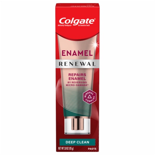 Colgate Enamel Renewal Enamel Repair Toothpaste Deep Clean Mint Toothpaste Perspective: front