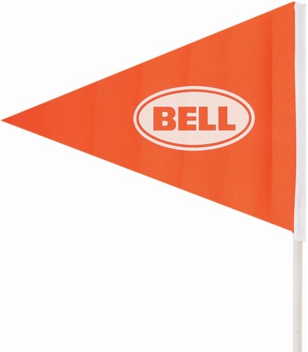 Bell Flagger Bicycle Safety Flag - Orange Perspective: front