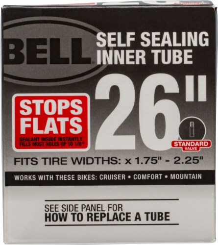 Bell® Self Sealing Standard Valve Bicycle Inner Tube Perspective: front