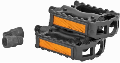 Bell Universal Fit Composite Bicycle Pedals Black Orange 1 Pair