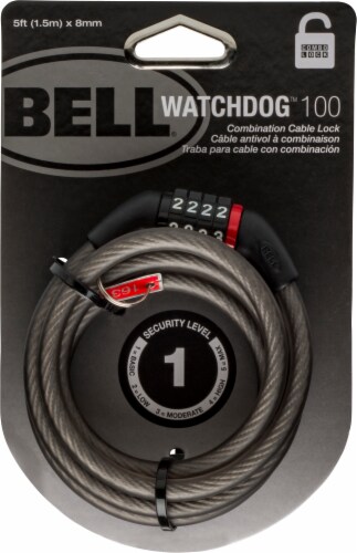 Bell® Watchdog 100 Cable Lock - Black Perspective: front