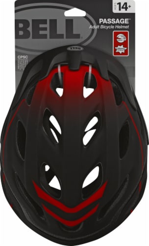 Bell Passage Adult Bike Helmet - Black/Red Trophy, 1 ct - Fred Meyer