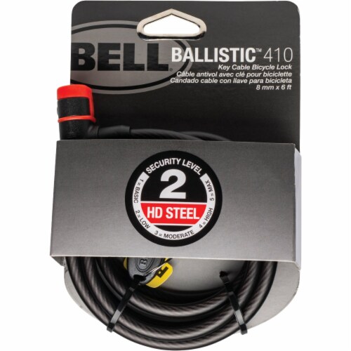 Bell® Ballistic™ 410 Key Cable Bicycle Lock Perspective: front