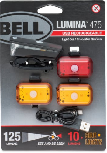 Bell Sports Lumina™ 475 USB Rechargeable Light Set Perspective: front