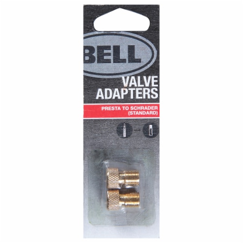 Bell Valve Adapters Presta to Schrader Perspective: front