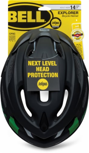 Bell® Black/Green Adult Helmet Perspective: front