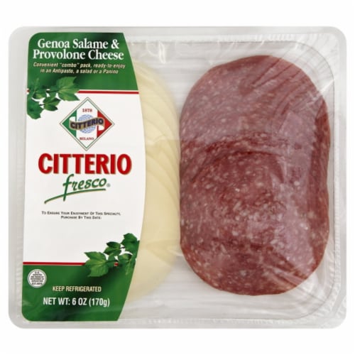 Citterio Fresco® Genoa Salame & Provolone Cheese Combo Pack