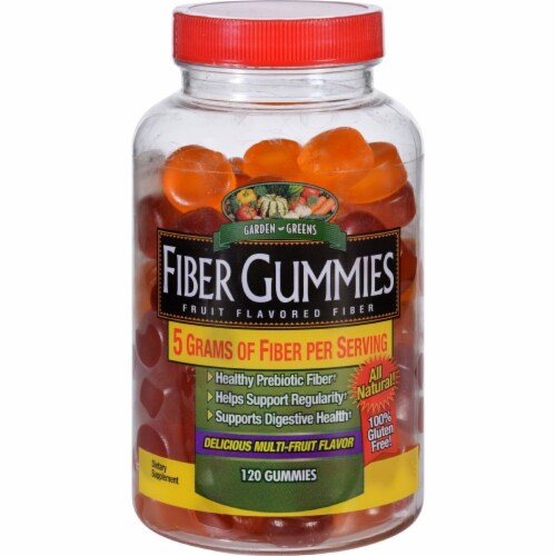 Windmill Health Products  Garden Greens Fiber Gummies   Multi-Fruit Perspective: front