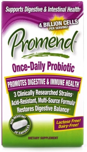 Promend Once-Daily Probiotic Dietary Supplement Capsules 30 ea Perspective: front