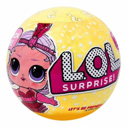 Lol Big Surprise with Lol Surprise Pet Series 3 yellow lol ball. Giant Lol