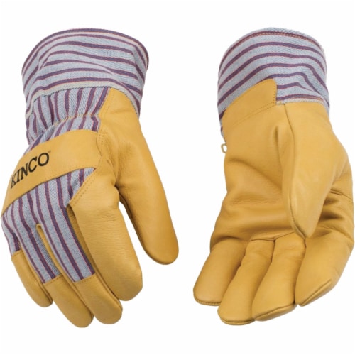 Kinco Otto Striped Men's XL Pigskin Leather Palm Winter Work Glove 1927-XL Perspective: front