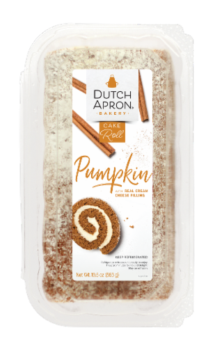 Dutch Apron® Bakery Pumpkin Cake Roll Perspective: front