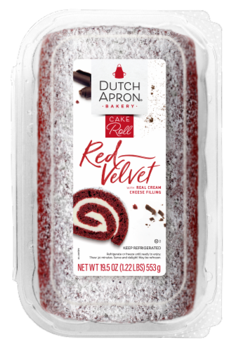 Dutch Apron® Bakery Red Velvet & Cream Cheese Filling Cake Roll Perspective: front