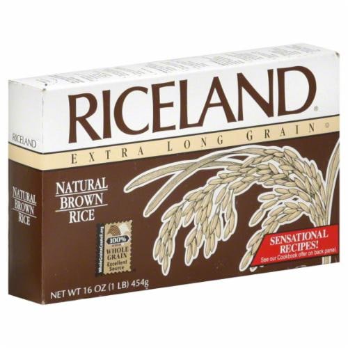 Riceland Extra Long Grain Natural Brown Rice Perspective: front