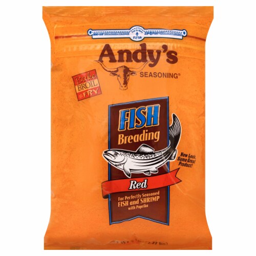 Andy's Seasoning® Red Fish Breading Perspective: front