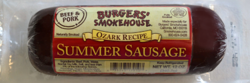 Burgers' Smokehouse Ozark Recipe Summer Sausage Perspective: front
