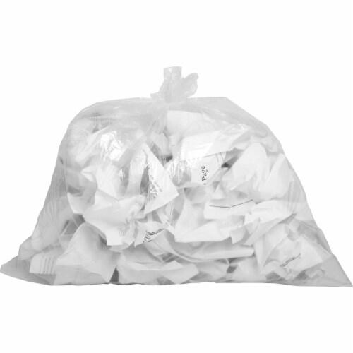 Kitcheniva Clear Plastic Trash Garbage Bags 48 Pack - 10 Gal, 48