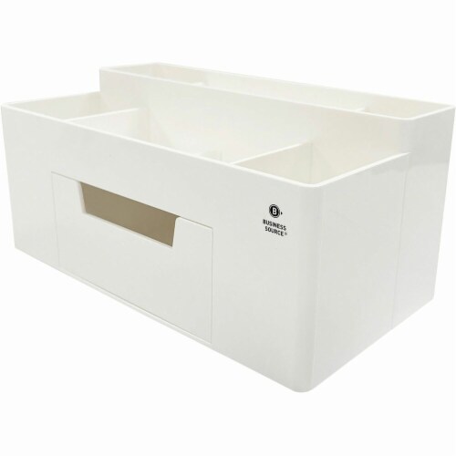 Business Source Multi-Grid Desktop Organizer - 7 Compartment(s) - 1 Drawer(s) - 3.9
